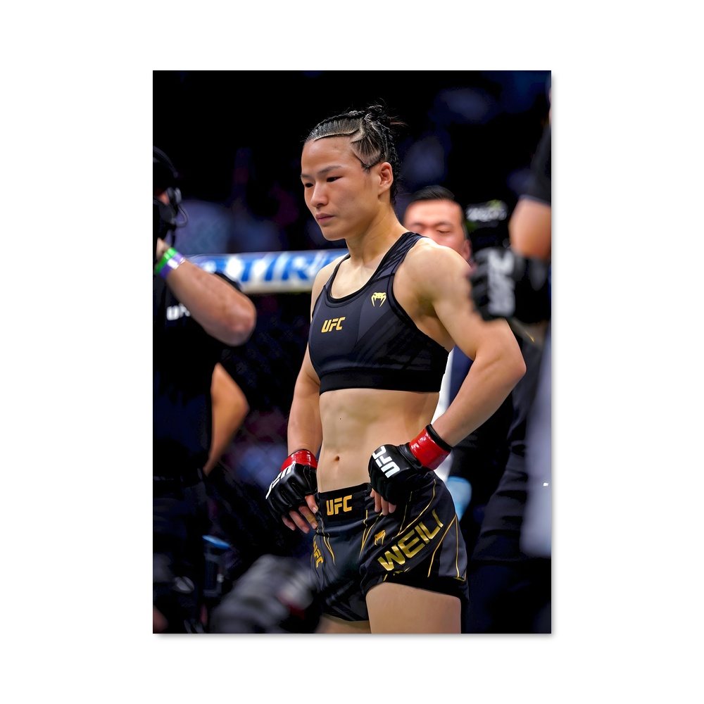 Poster Zhang weili entrer – affiche MMA
